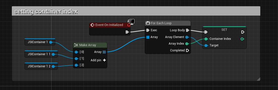 Equipment mod Blueprint assigning container indexes